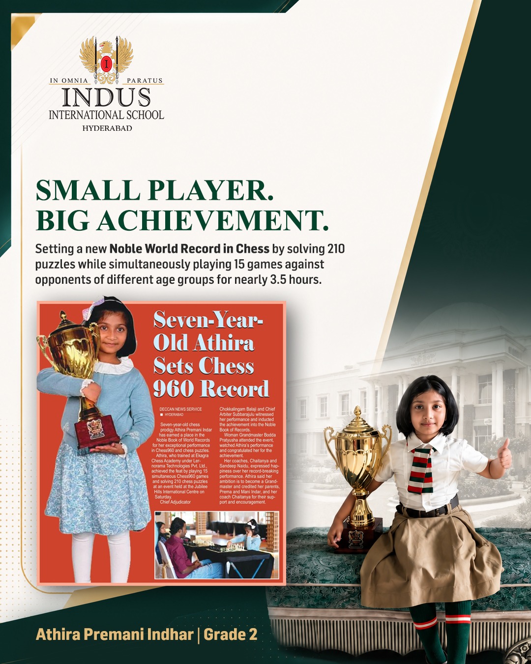 Athira Chess Achievement